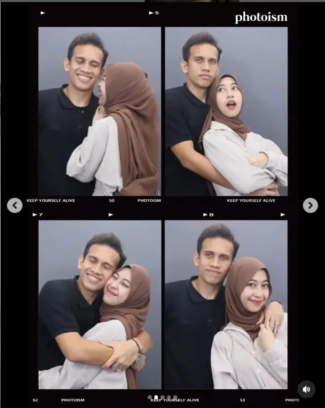 6 Potret Adiba Khanza dan Egy Maulana rayakan anniversary ke-1 dengan photobox, simple tapi romantis