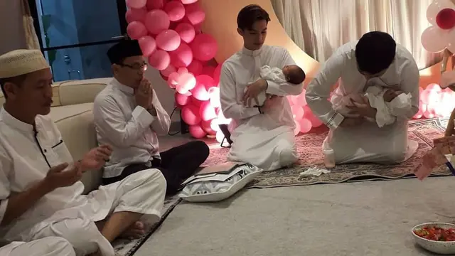 6 Momen Akikah Buah Hati Dinda Hauw, Digelar Bersamaan dengan Tasyakuran Anak Kakaknya