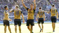 Arsenal pesta gol ke gawang Leicester (Reuters)