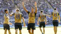 Arsenal pesta gol ke gawang Leicester (Reuters)