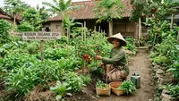 7 Kebun Rumah Konsep Organik di Pekarangan Desa Tanpa Pestisida, Sayuran Segar Tinggal Petik