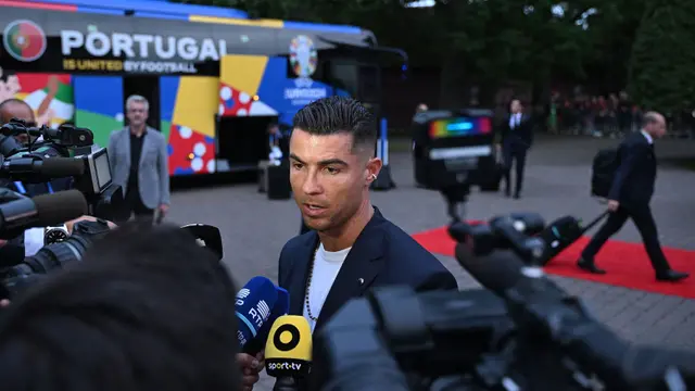Foto: Ronaldo dan Skuad Timnas Portugal Dapat Sambutan Meriah dari Fans Jelang Euro 2024