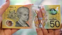 Uang kertas 50 dolar Australia ditemukan terdapat kesalahan cetak. (RESERVE BANK OF AUSTRALIA)