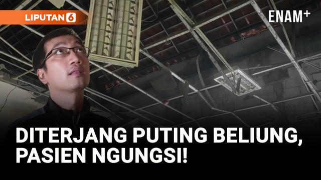 Atap RSUD Bangkalan Hancur Diterjang Angin Puting Beliung