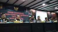 Kejaksaan Agung menggelar jumpa pers di Gedung Kejagung, Jakarta. (Liputan6.com/Rezki Apriliya Iskandar)