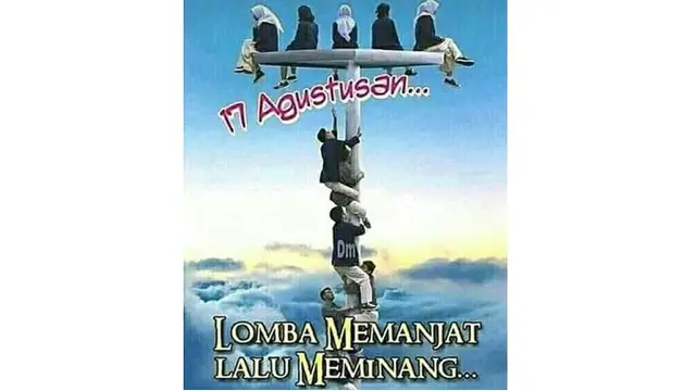 7 Meme Panjat Pinang Ini Sukses Bikin Senyum Nyengir