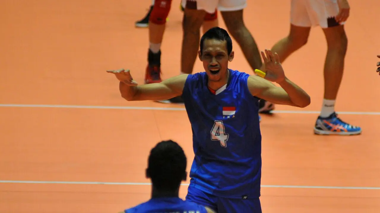 Kejuaraan Asia Voli 2017, Indonesia Vs Qatar 