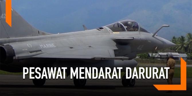 VIDEO: Penampakan 7 Jet Perancis Mendarat Darurat di Aceh