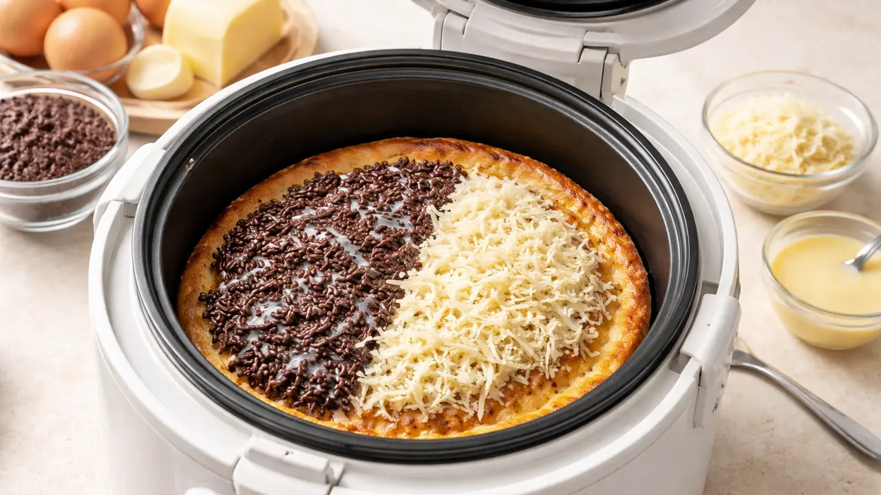 Cara Membuat Martabak Manis Pakai Magic Com (Foto: Reve Art AI)