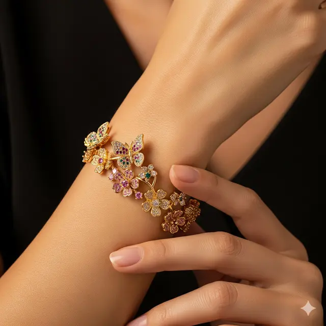 Gelang Batu Alam ‘Blossoms’