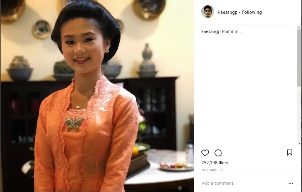 Cantiknya sang kekasih, Kaesang Pangarep tak bisa berkata-kata (Foto: Instagram)