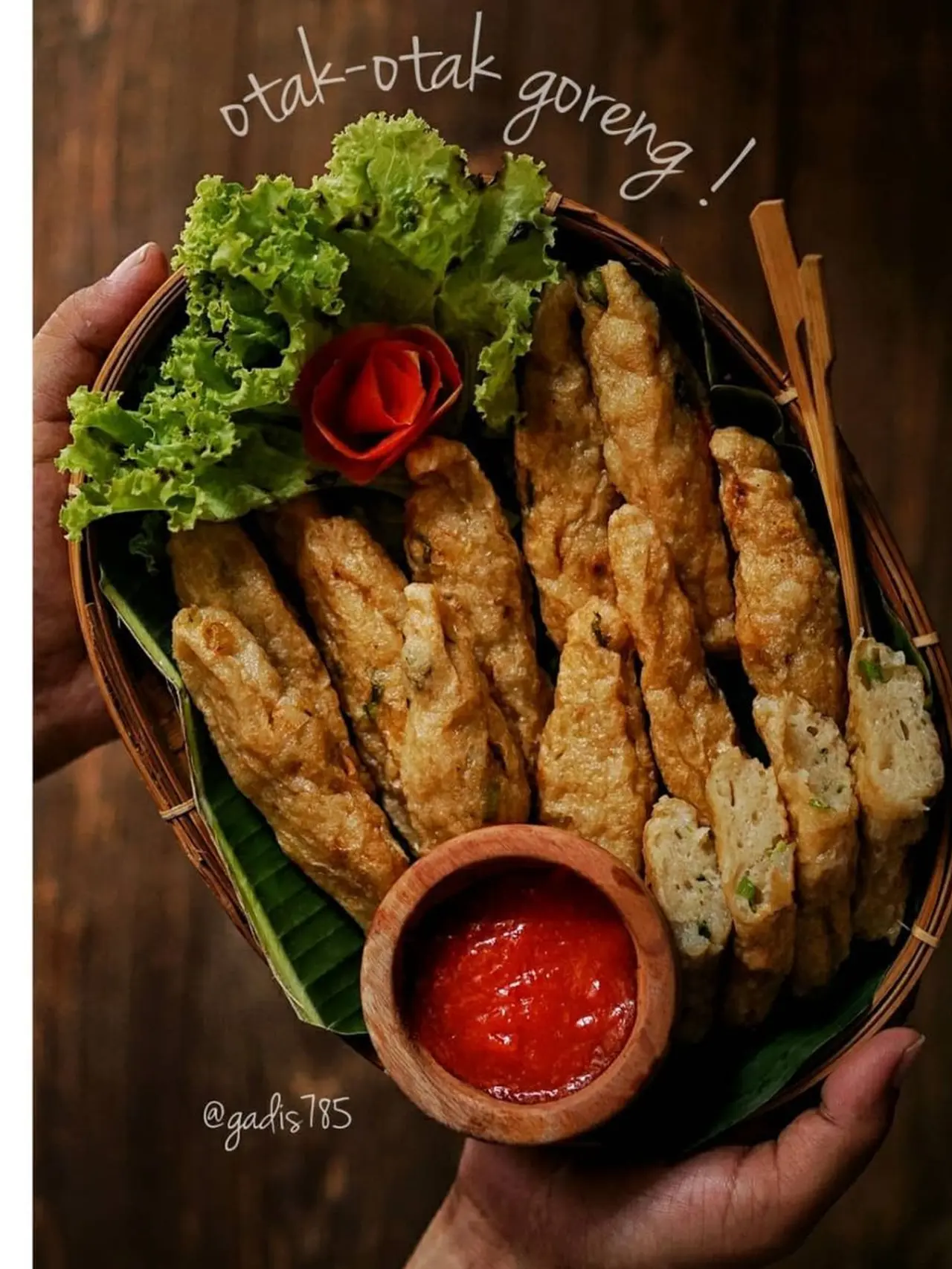 Bahan-bahan segar untuk membuat otak-otak ikan yang lezat