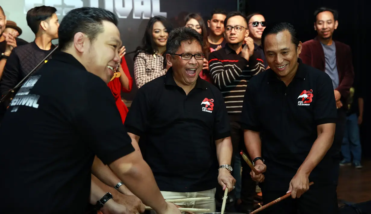Dalam rangka merayakan ulang tahun ke-43 Partai Demokrasi Indonesia Perjuangan (PDI-P) akan menggelar festival musik bernama Banteng Music Festival 2016. (Deki Prayoga/Bintang.com)
