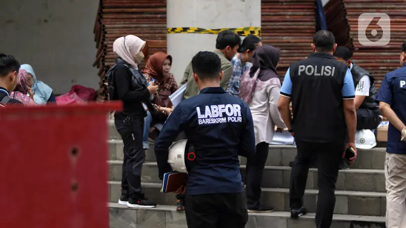 Olah TKP Kebakaran Museum Nasional