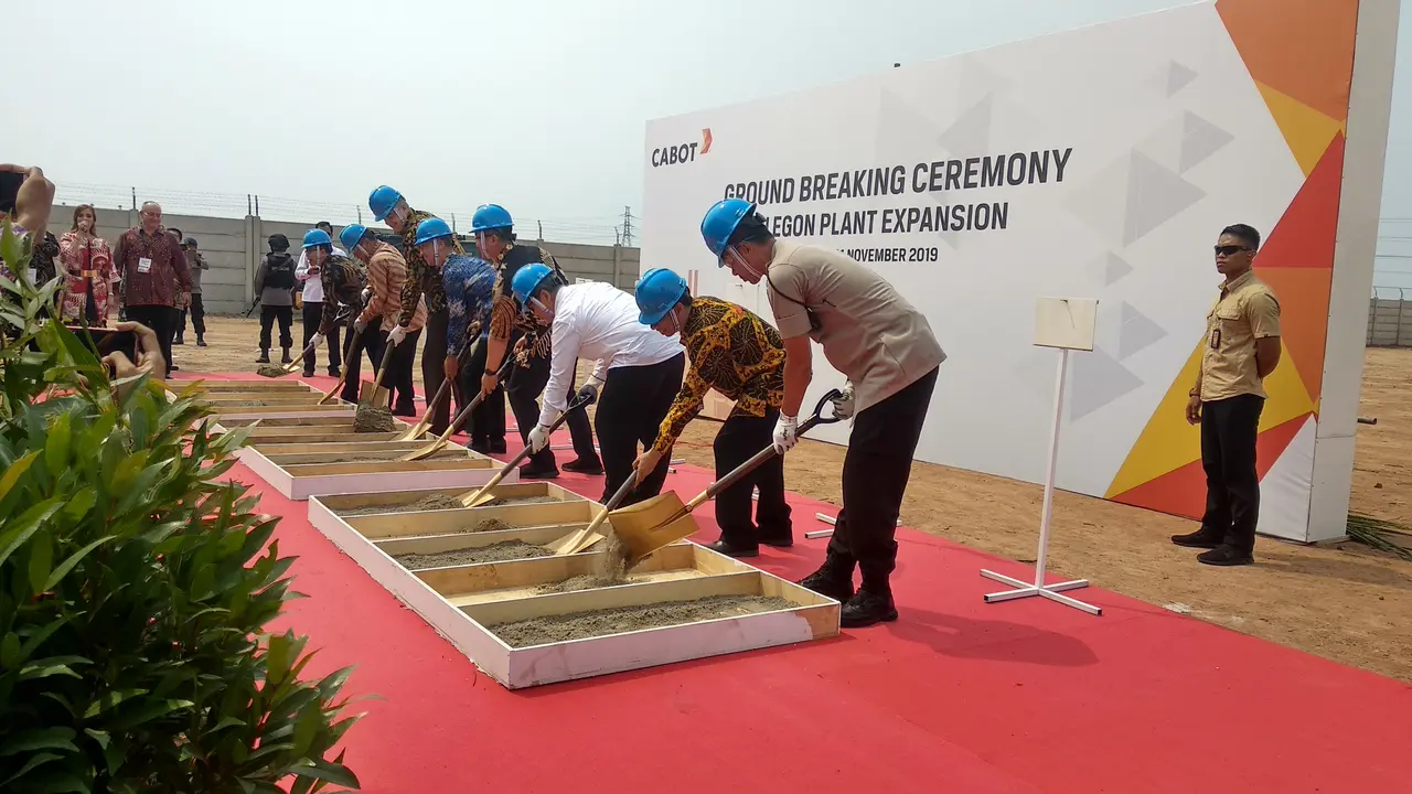 Peletakan batu pertama proyek Cabot Corporation di Cilegon