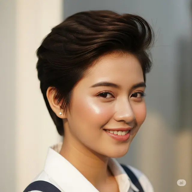 Gaya Rambut Terbaik untuk Tampak Lebih Tebal dan Bervolume. Foto: Gemini