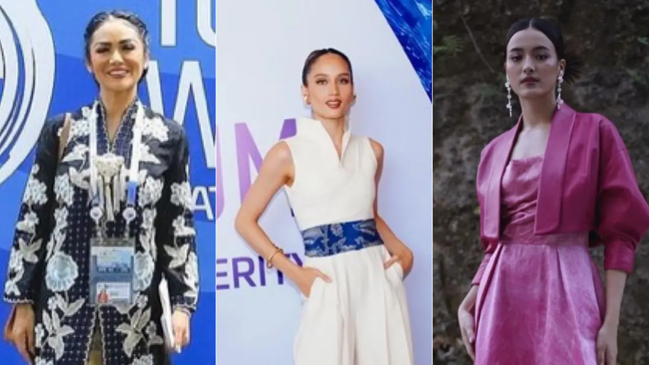 Potret Cinta Laura, Krisdayanti, dan Mawar Eva di World Water Forum Bali