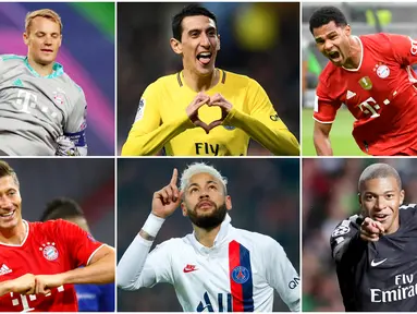 Perang bintang akan tersaji pada laga final Liga Champions antara Bayern Munchen kontra PSG. Berikut para pemain bintang dari kedua klub yang siap jadi penentu dalam pertarungan untuk merebut trofi Liga Champions.