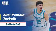 Berita video Nightly Notable NBA dari LaMelo Ball pada pertandingan Charlotte Hornets melawan Indiana Pacers pada NBA 2021/2022, Kamis (27/1/2022) pagi hari WIB di Gainbridge Fieldhouse.