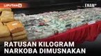 POLDA METRO JAYA MUSNAHKAN RATUSAN KILOGRAM NARKOBA JARINGAN INTERNASIONAL