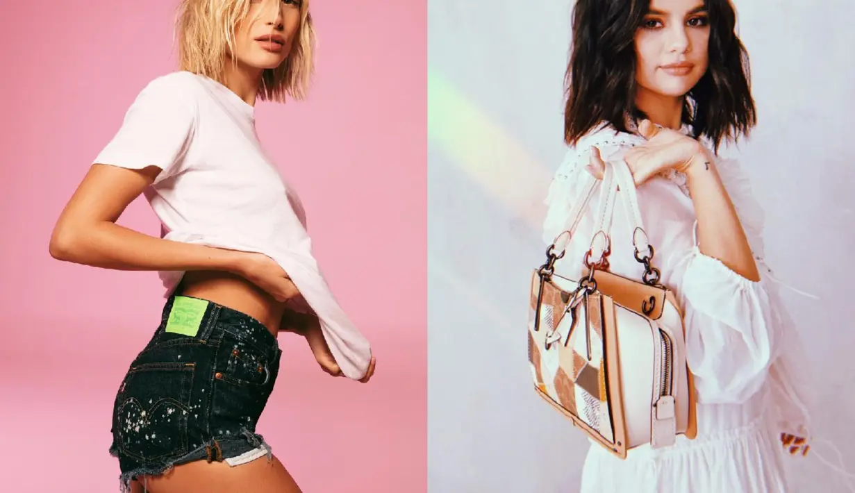 Tampil dengan messy short hair, keduanya tampak seksi, bukan? [@haileybieber - @selenagomez]