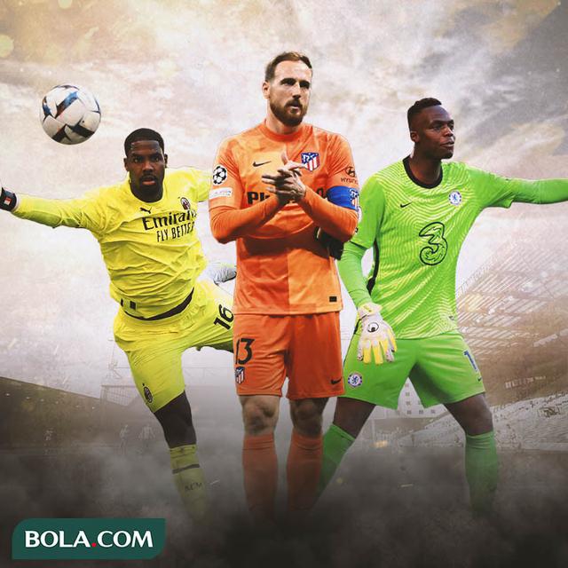 Ilustrasi - Mike Maignan, Jan Oblak, Edouard Mendy