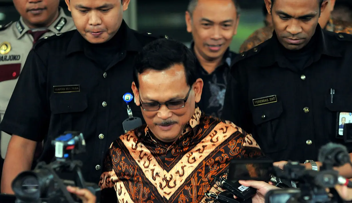 Mantan Wakil Kepala Korps Lalu Lintas Polri, Brigadir Jenderal Polisi Didik Purnomo saat di KPK, Jakarta, Senin (22/9/2014) (Liputan6.com/Faisal R Syam)
