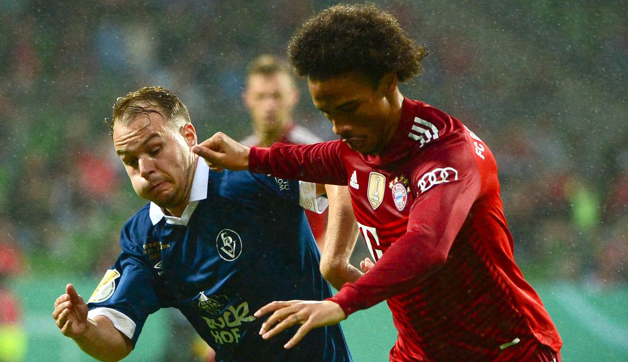 Sementara itu, enam gol lainnya ditorehkan oleh Malik Tillman, Leroy Sane, Michael Cuisance, Bouna Sarr, Corentin Tolisso, dan bunuh diri Jan Warm. (Foto: AFP/Patrik Stollarz)