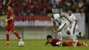 Gelandang Timnas Indonesia, Hanif Sjahbandi, saat pertandingan melawan Vietnam di Stadion MPS, Selangor, Selasa (22/8/2017). Indonesia bermain imbang 0-0 lawan Vietnam. (Bola.com/Vitalis Yogi Trisna)