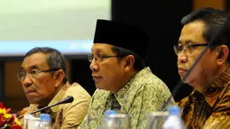 Sebagai Menteri Agama, ia juga harus melakukan pengawasan pelaksanaan Haji sehingga saat pelantikan sebagai anggota DPR RI, tidak bisa ikut, Jakarta, Rabu (3/9/2014) (Liputan6.com/Andrian M Tunay)