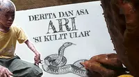 Ilustrasi Ari si 'Kulit Ular' (Liputan6.com/Sangaji)