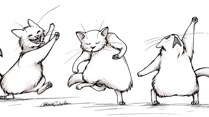 Intip Imutnya 17 Kucing yang Gak Bisa Berhenti Menari