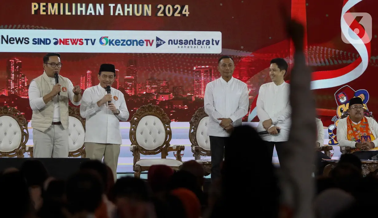 Segmen pertama adalah pemaparan visi misi. (Liputan6.com/Herman Zakharia)