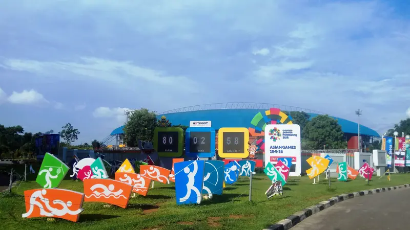 Venue Asian Games di Palembang Disulap Jadi Pasar Ramadhan