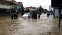 Banjir di Cilacap semakin meluas, mencakup 31 desa di 10 kecamatan. (Foto: Liputan6.com/Muhamad Ridlo)