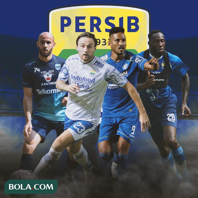 Persib Bandung - Mohammed Rashid, Marc Klok, Wander Luiz, Geoffrey Castillion