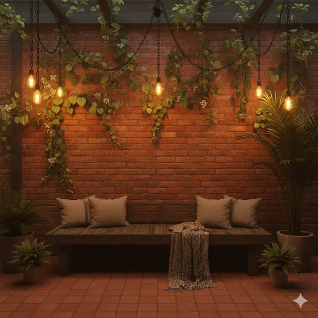 Teras Belakang Rumah Bata Merah