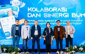 Launching fitur 'Kirim Barang', hasil kolaborasi apik antara BRI dan Pos Indonesia. (c) BRI