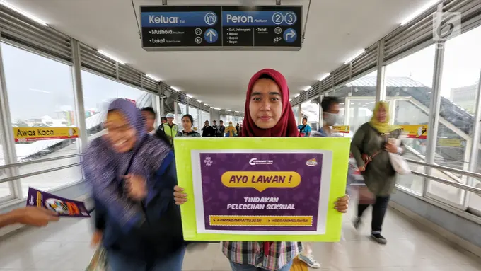 Aksi Simpatik Cegah Pelecehan Seksual di Transportasi Umum