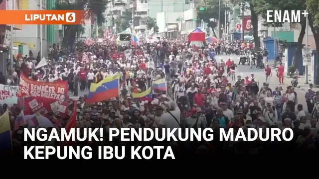 Pendukung Maduro Turun ke Jalan, Tuntut AS Pulangkan Presiden Venezuela