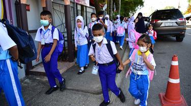 FOTO: Thailand Lanjutkan Sekolah Tatap Muka Secara Nasional