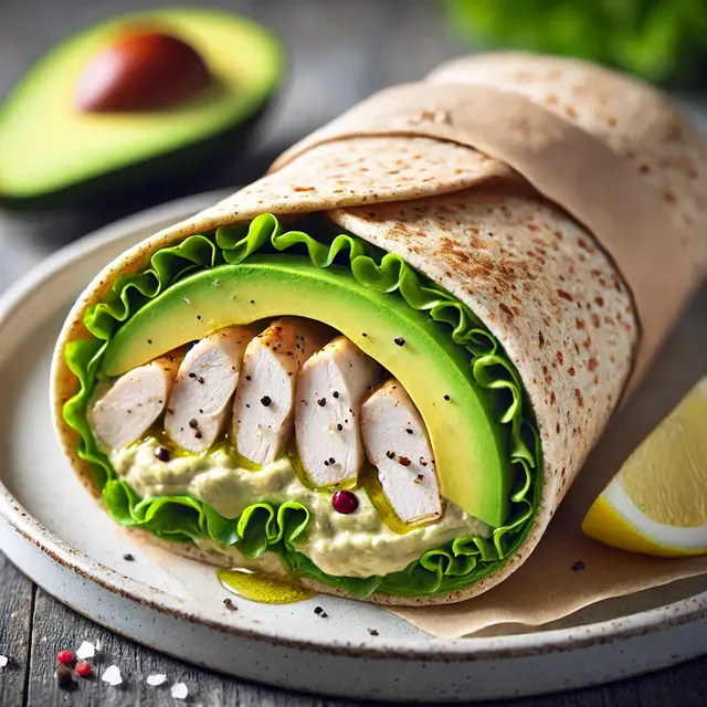 3. Wrap Dada Ayam dan Alpukat