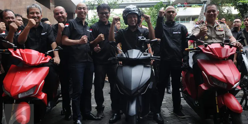 20161107-MENRISTEKDIKTI Lepas Motor Listrik JKT-Bali-Jakarta