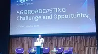 Asosiasi Televisi Swasta Indonesia (ATVSI) menggelar ATVSI Business Forum dengan tema 5G Broadcasting: Challenge & Opportunity di Gedung SCTV Tower, Jakarta. (Tim News).