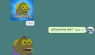 6 Chat Iseng Dosen Kirim Stiker WA ke Mahasiswa Ini Kocak (sumber: Twitter.com/niburung_)