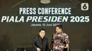 Pembukaan Piala Presiden rencananya akan berlangsung di Stadion Utama Gelora Bung Karno (SUGBK) Jakarta pada 6 Juli 2025. (Liputan6.com/Angga Yuniar)