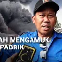 Pabrik Pengolahan Plastik di Tangerang Dilalap Api hingga Roboh