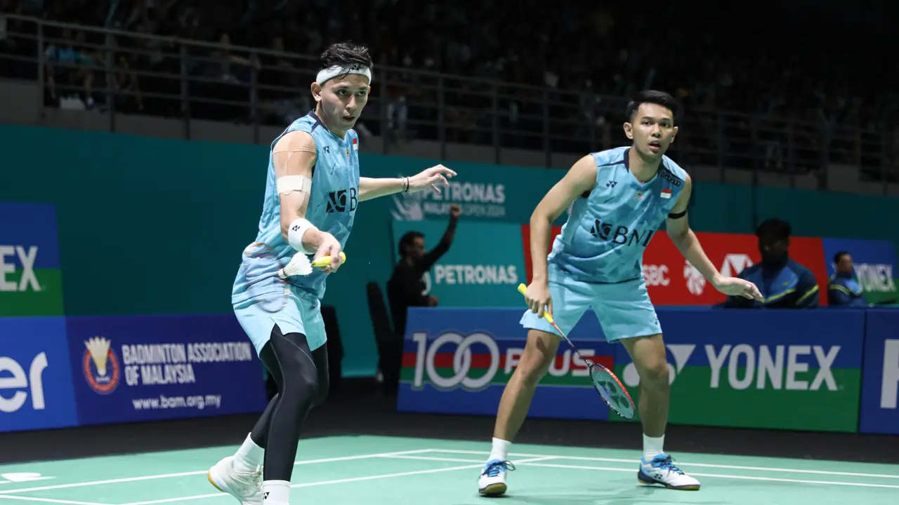 Fajar Alfian/Muhammad Rian Ardianto - Malaysia Open 2024 - Bulu Tangkis