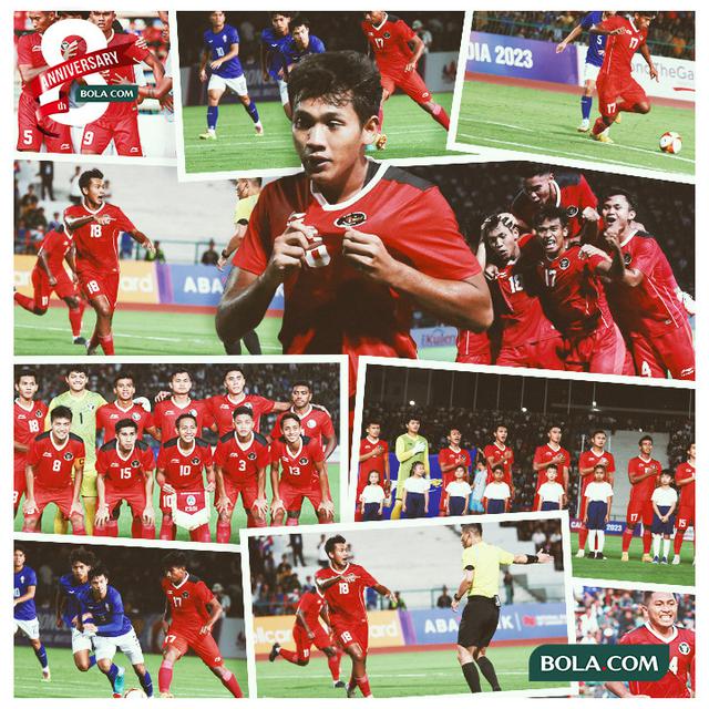 SEA Games 2023 - Kolase Foto Timnas U-22 vs Kamboja