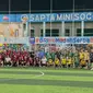 Fun Mini Soccer Kalla Toyota bersama jurnalis di Makassar (Liputan6.com/Fauzan)